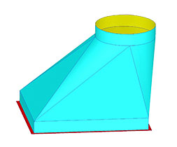 Square To Round Element